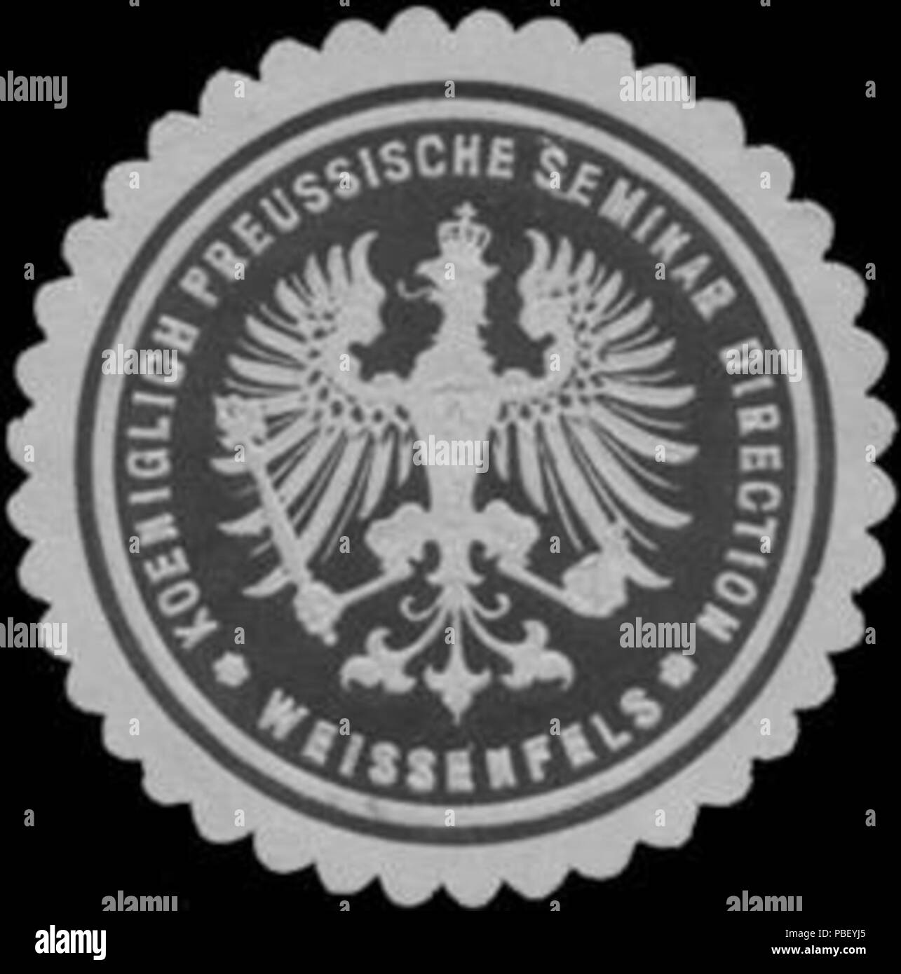 1442 Siegelmarke Koeniglich Preussische Seminar Direction Weissenfels W0329244