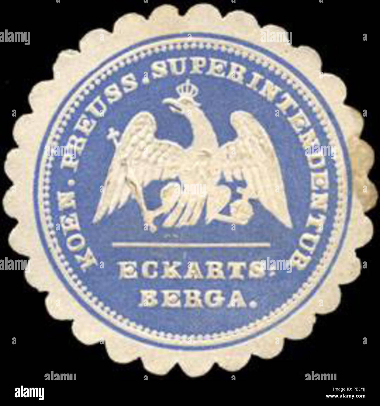 1442 Siegelmarke Koeniglich Preussische Superintendentur Eckartsberga W0219889