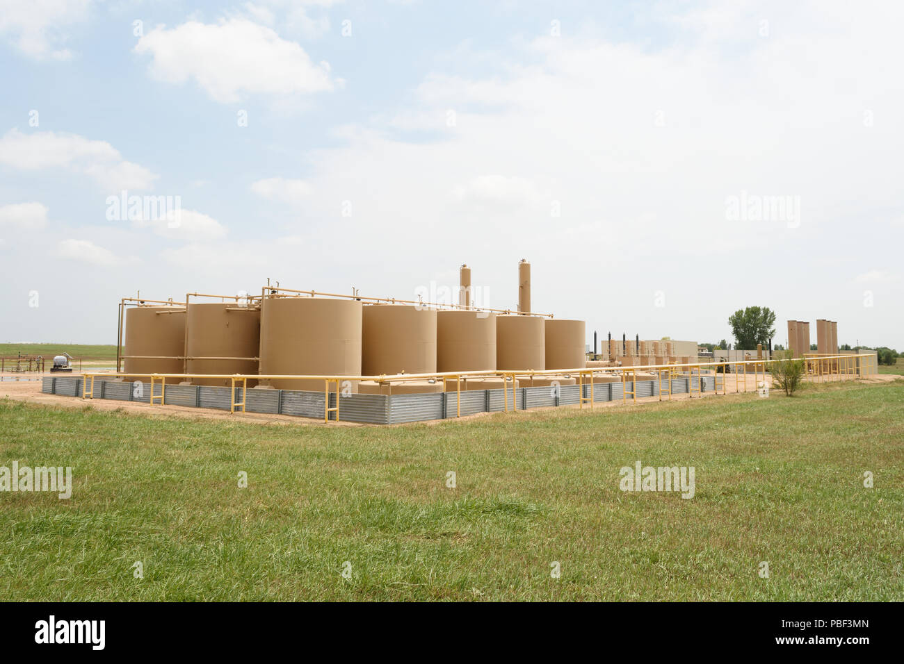 Fracking Site in Colorado, USA Stock Photo Alamy