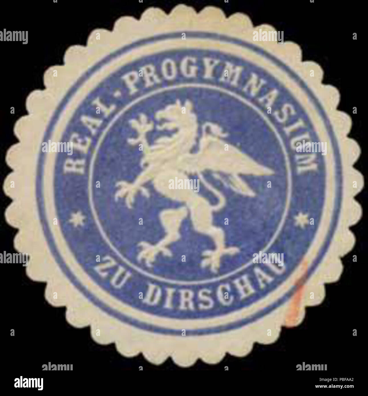 1499 Siegelmarke Real-Progymnasium zu Dirschau W0369027 Stock Photo
