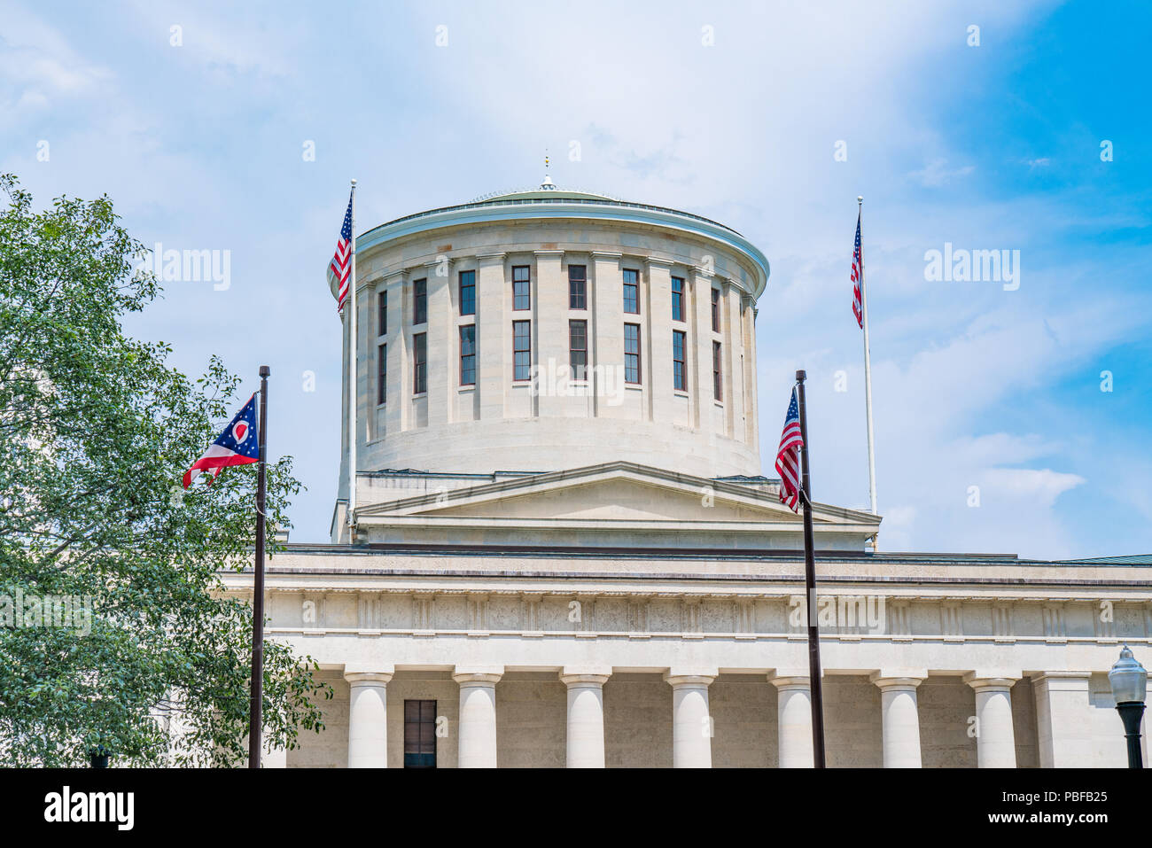 Dome of the Ohio Capital Building in Columbus, Ohio Stock Photo