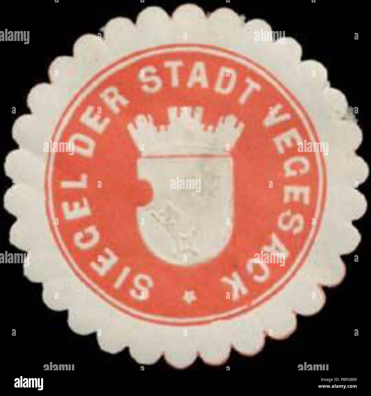 1510 Siegelmarke Siegel der Stadt Vegesack W0386437 Stock Photo
