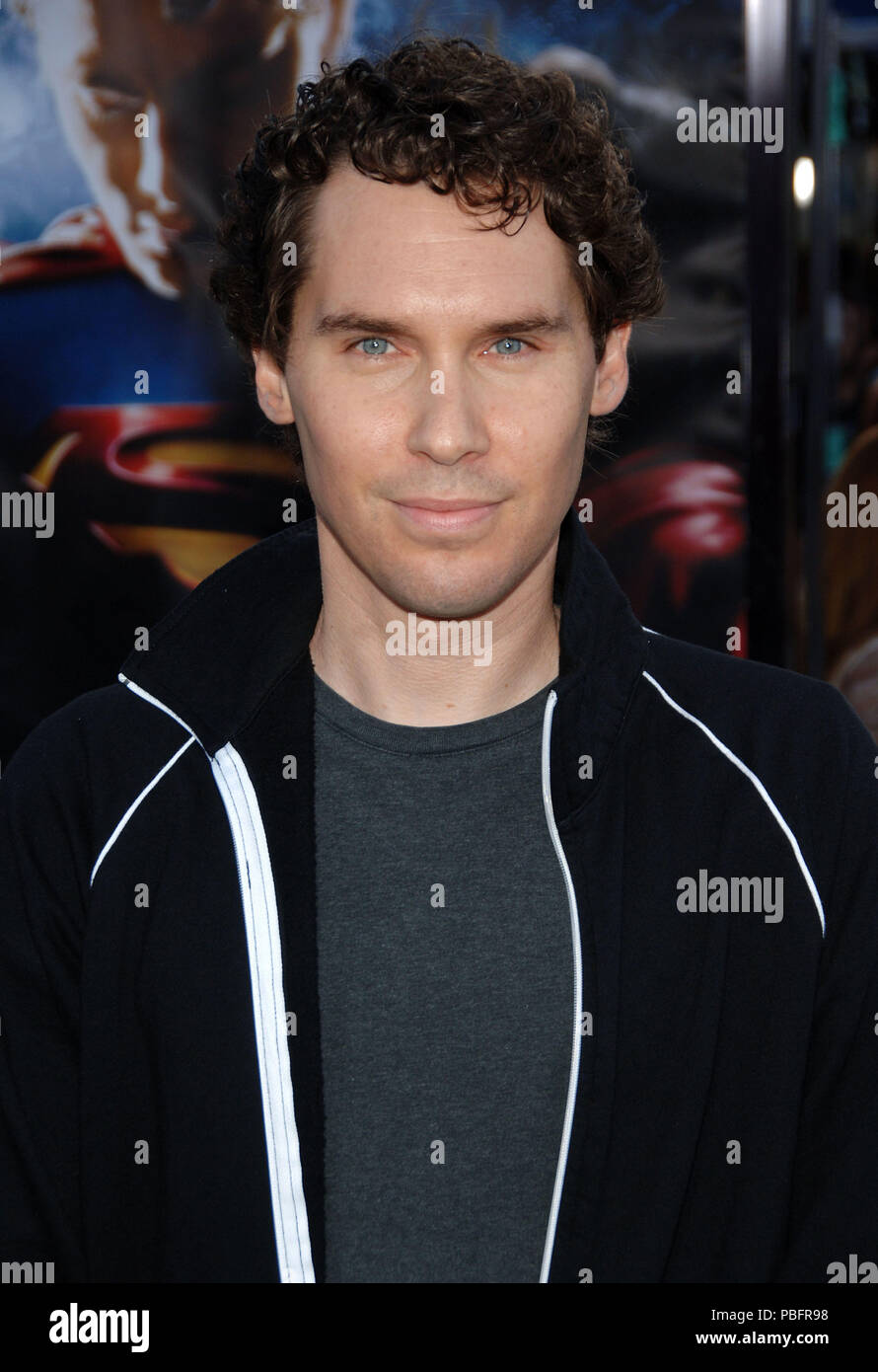 the director Bryan Singer arriving at the SUPERMAN RETURNS Premiere at the Westwood Village Theatre in Los Angeles. June 21, 2006.14 SingerBryan director 094 Red Carpet Event, Vertical, USA, Film Industry, Celebrities,  Photography, Bestof, Arts Culture and Entertainment, Topix Celebrities fashion /  Vertical, Best of, Event in Hollywood Life - California,  Red Carpet and backstage, USA, Film Industry, Celebrities,  movie celebrities, TV celebrities, Music celebrities, Photography, Bestof, Arts Culture and Entertainment,  Topix, headshot, vertical, one person,, from the year , 2006, inquiry ts Stock Photo