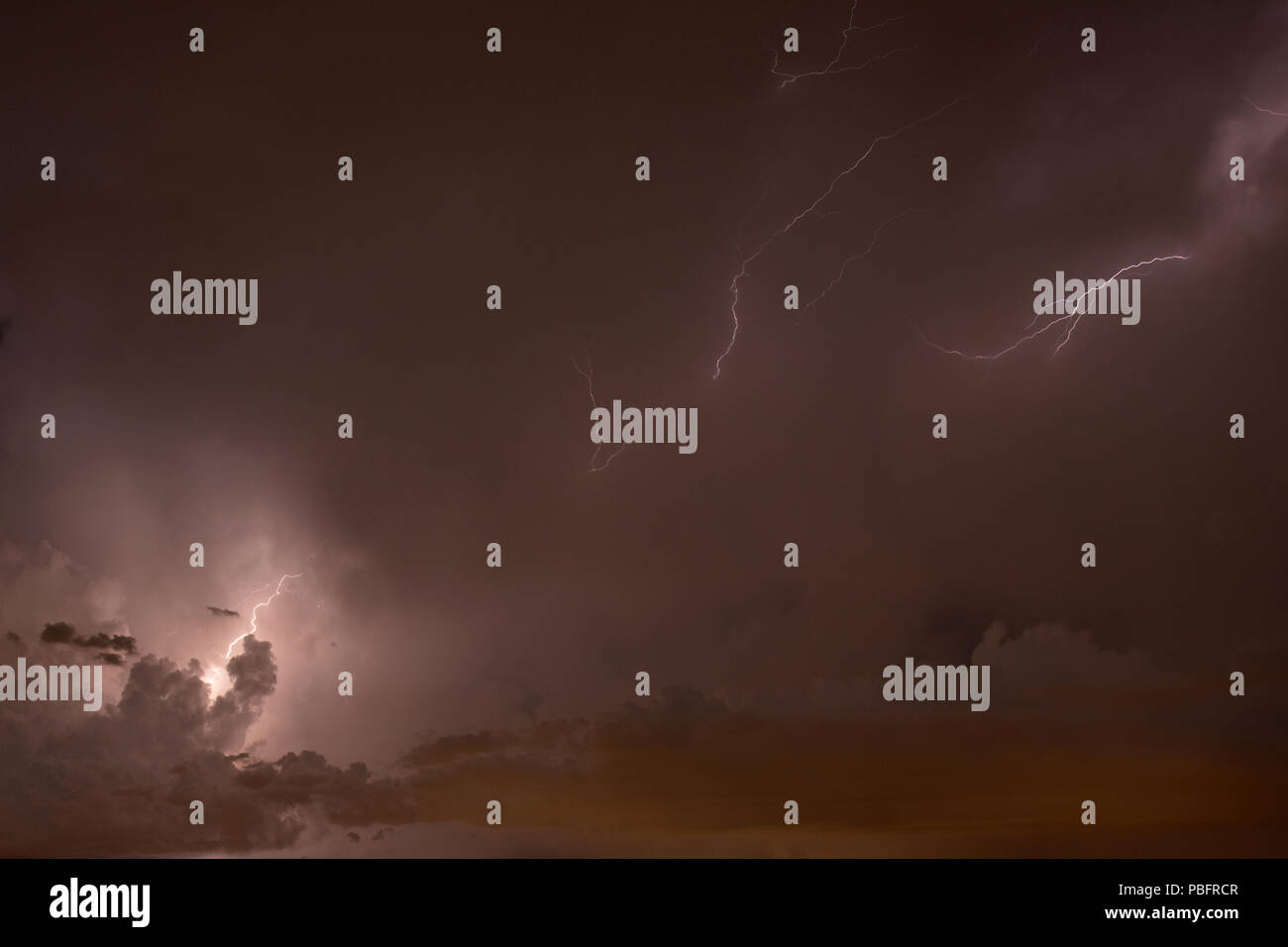 Thunder and Lightning over Indian Rocks Beach Stock Photo Alamy