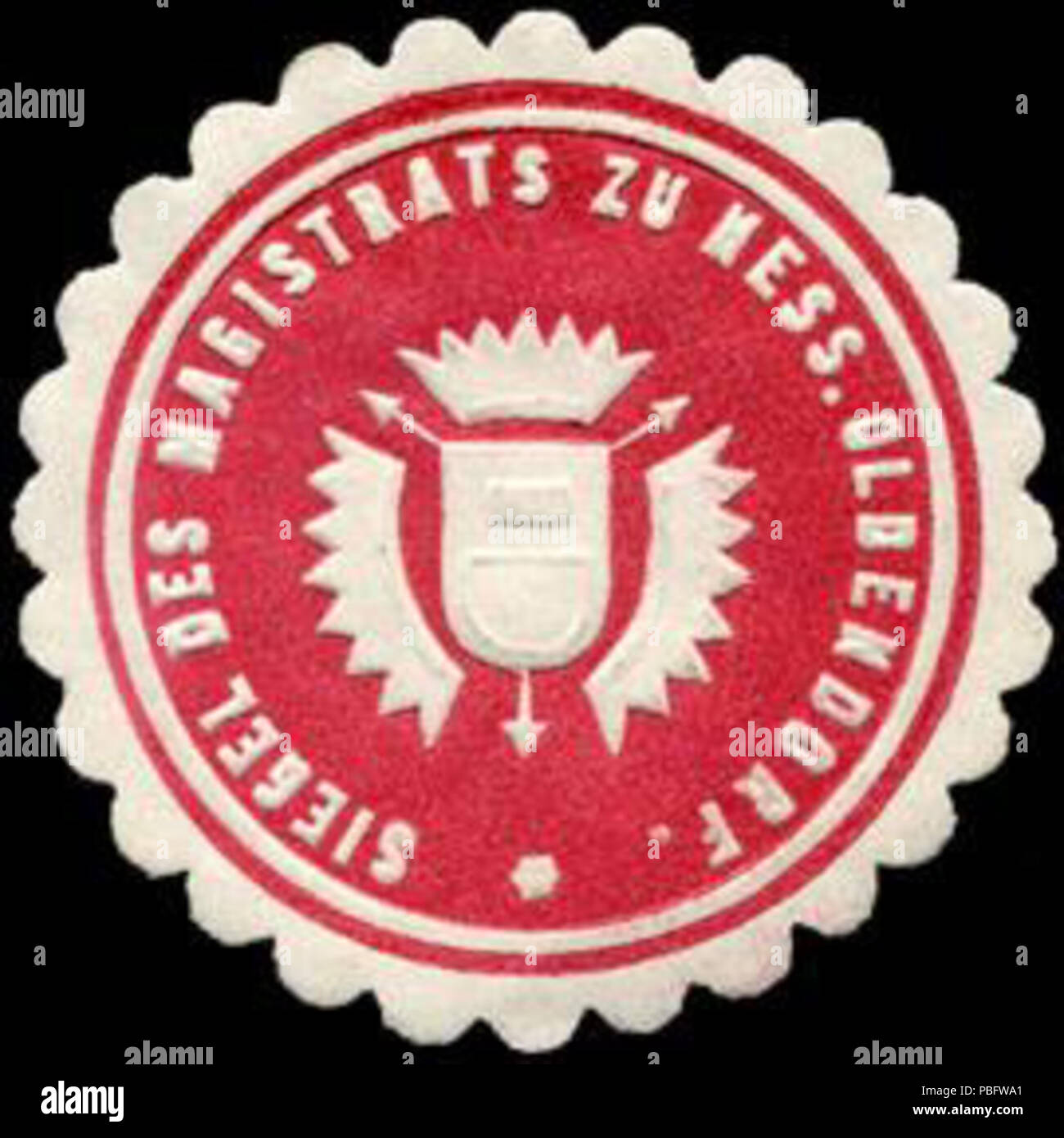 1511 Siegelmarke Siegel des Magistrats zu Hessisch Oldendorf W0226468 Stock Photo