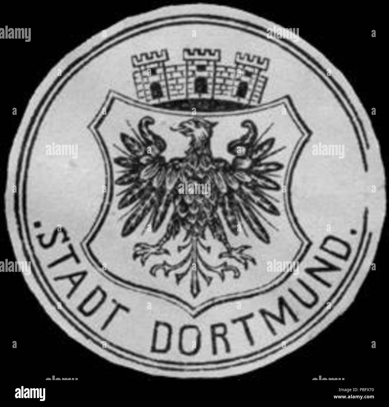 1515 Siegelmarke Stadt Dortmund W0219584 Stock Photo - Alamy
