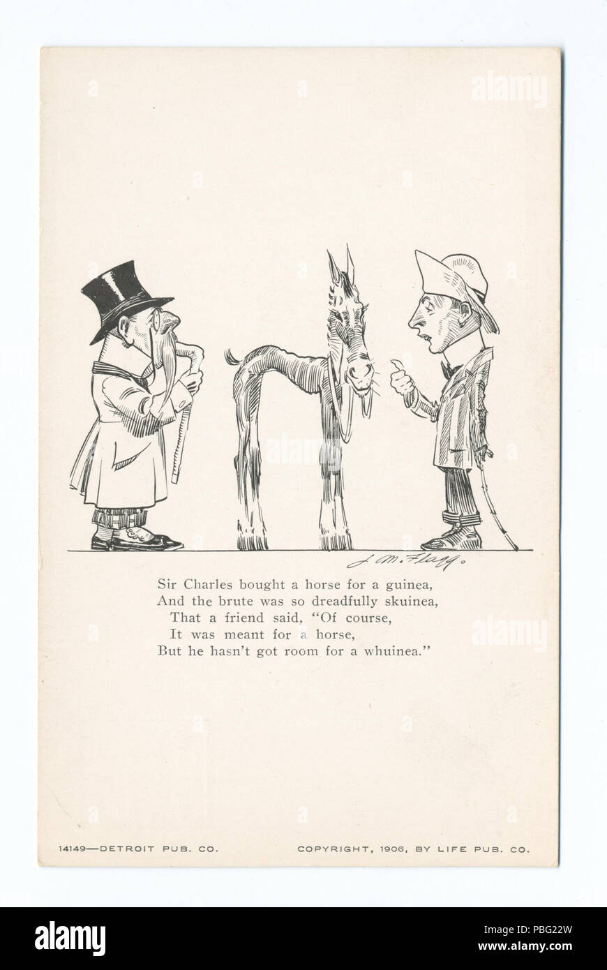 1539 Sir Charles, Flagg Cartoons, Life Cartoons (NYPL b12647398-70423) Stock Photo