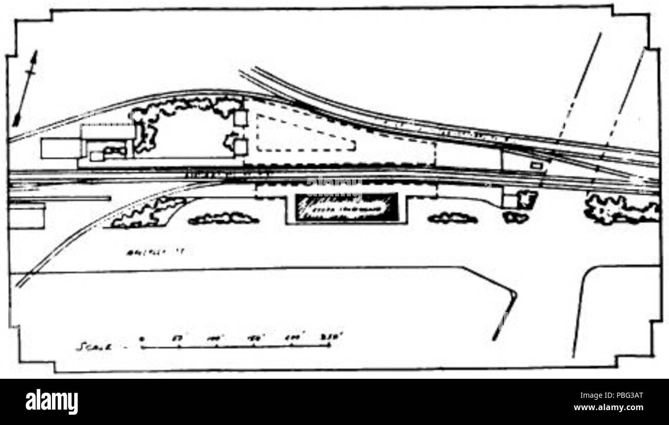 1552 South Framingham station site layout Stock Photo Alamy