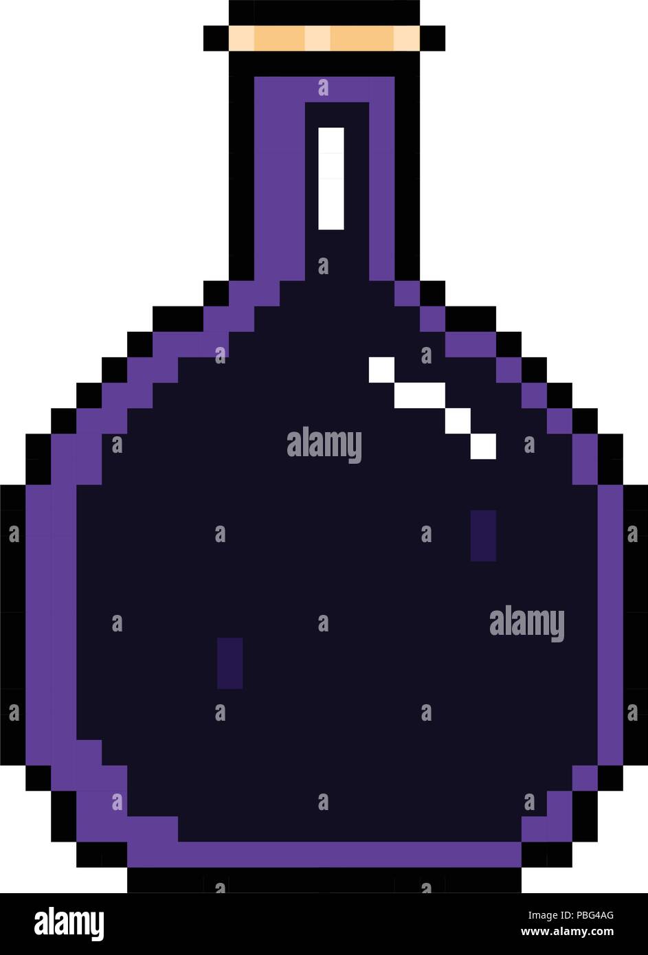Isolated pixelated potion icon Stock Vector Image & Art - Alamy
