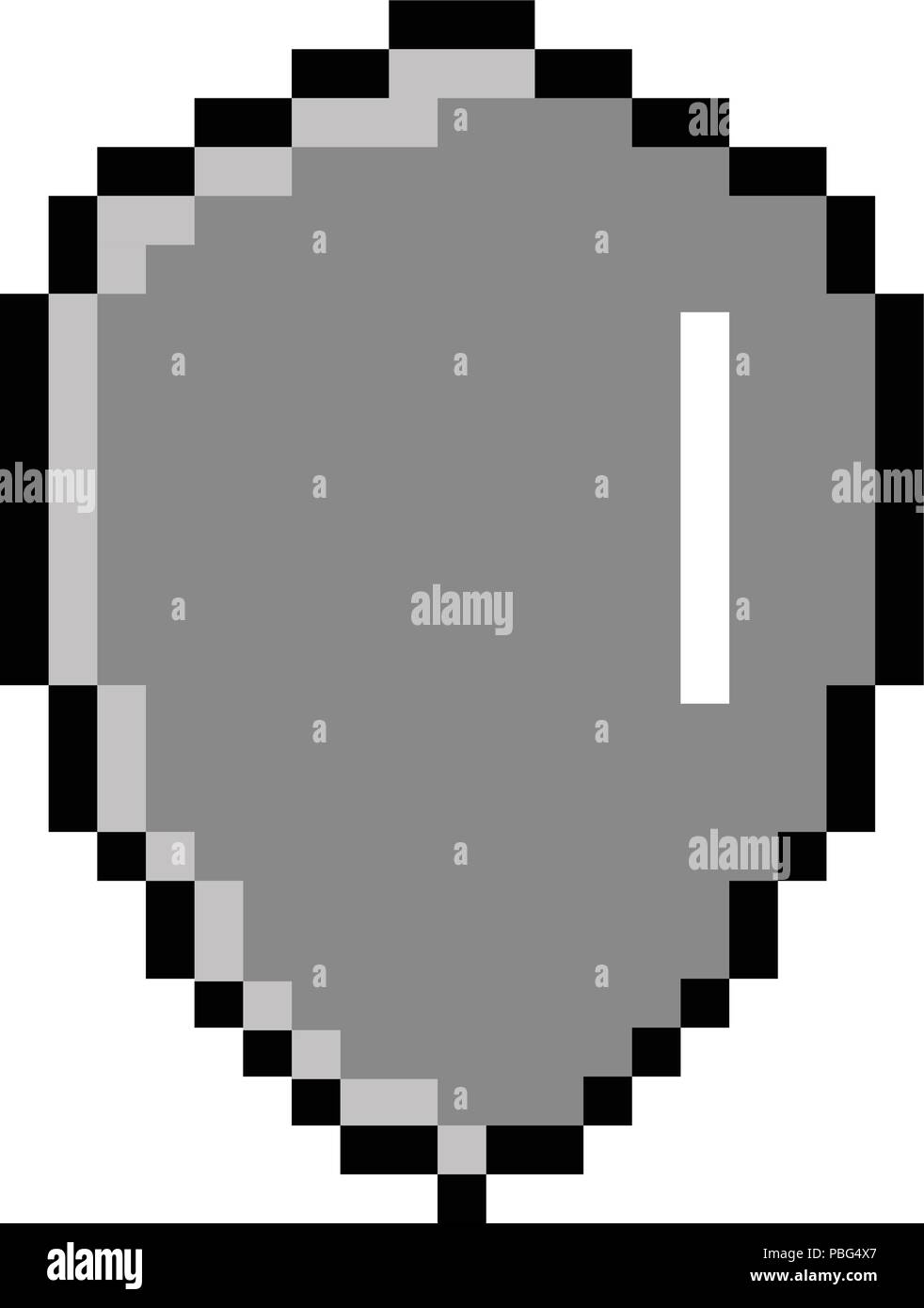 Isolated pixelated heraldry shield icon Stock Vector Image & Art - Alamy