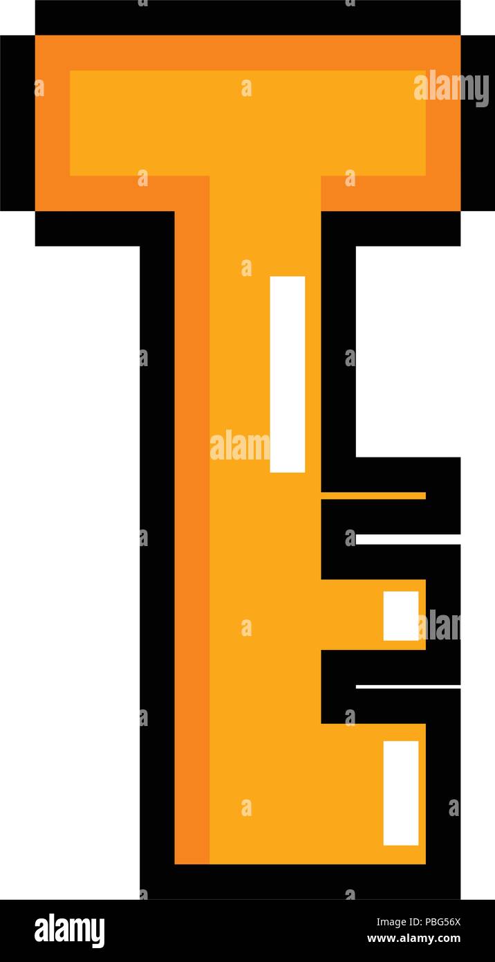 Isolated pixelated golden key icon Stock Vector Image & Art - Alamy