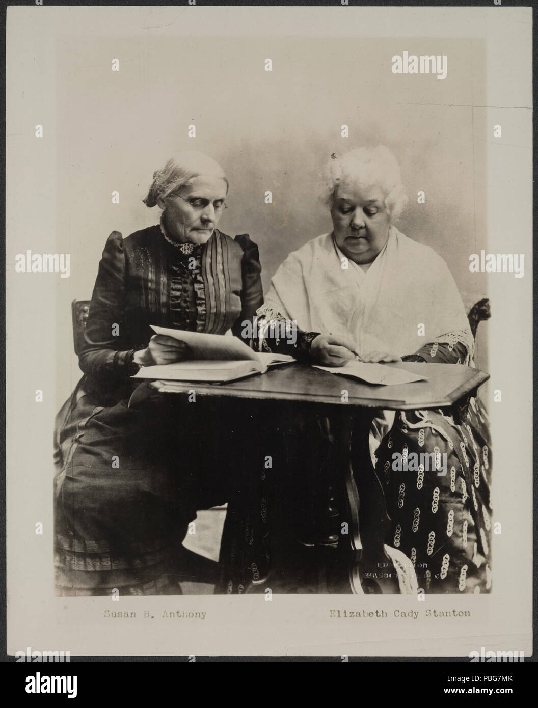 1588 Susan B. Anthony And Elizabeth Cady Stanton, Ca. 1891 Stock Photo ...