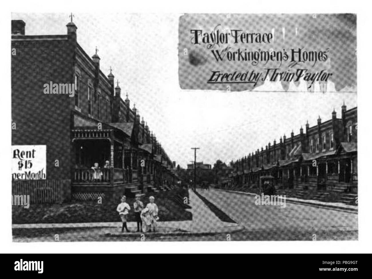 1600 Taylor Terrace Workingmens Homes Stock Photo Alamy