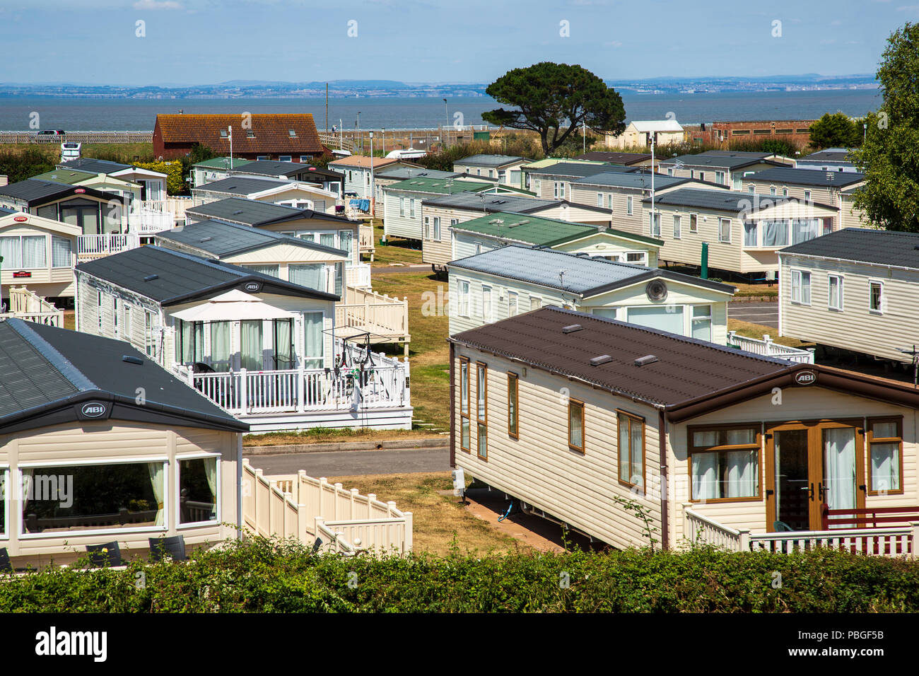Holiday village near Minehead, Somerset, UK Stock Photo