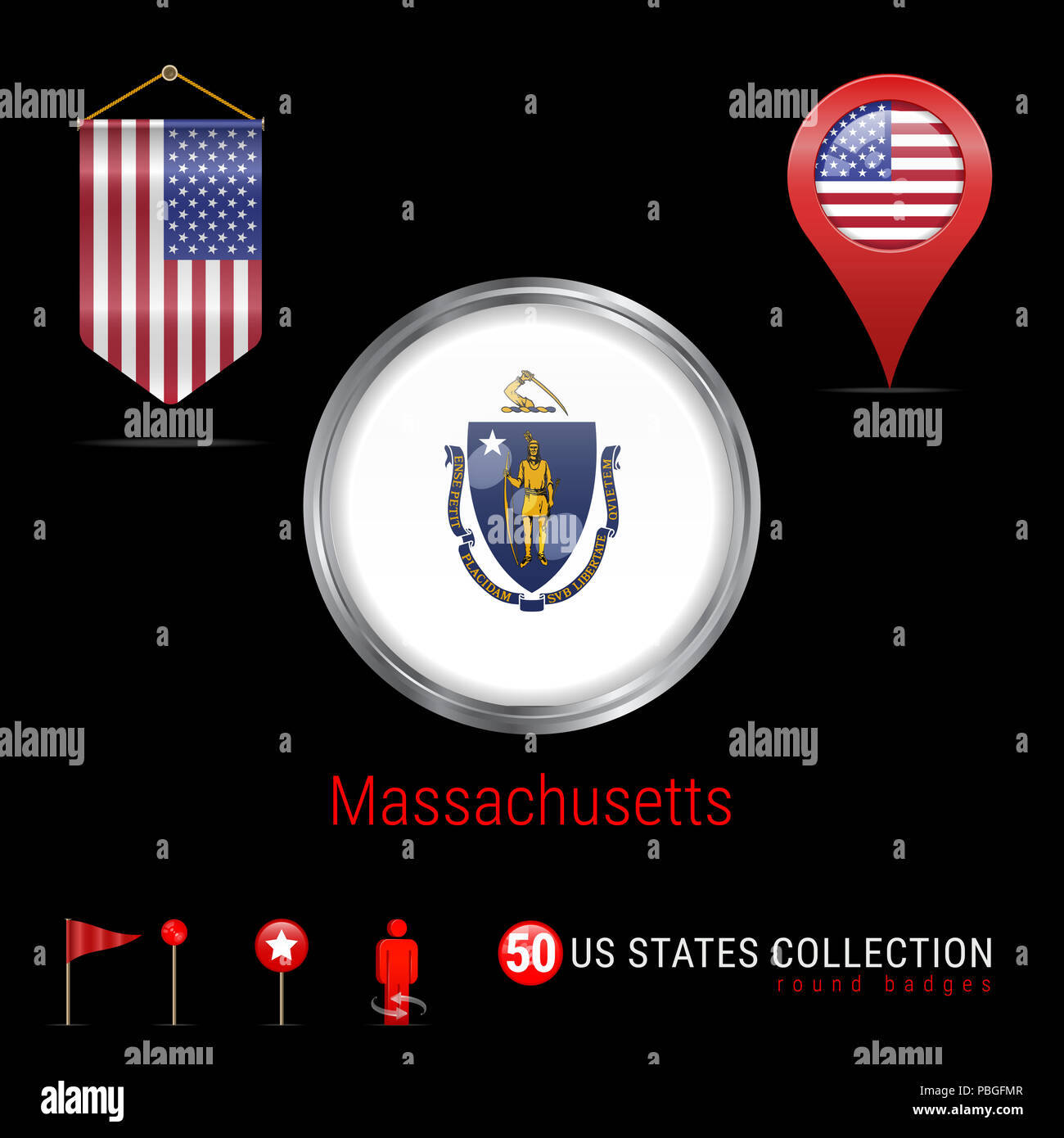 Massachusetts ma map hi-res stock photography and images - Alamy