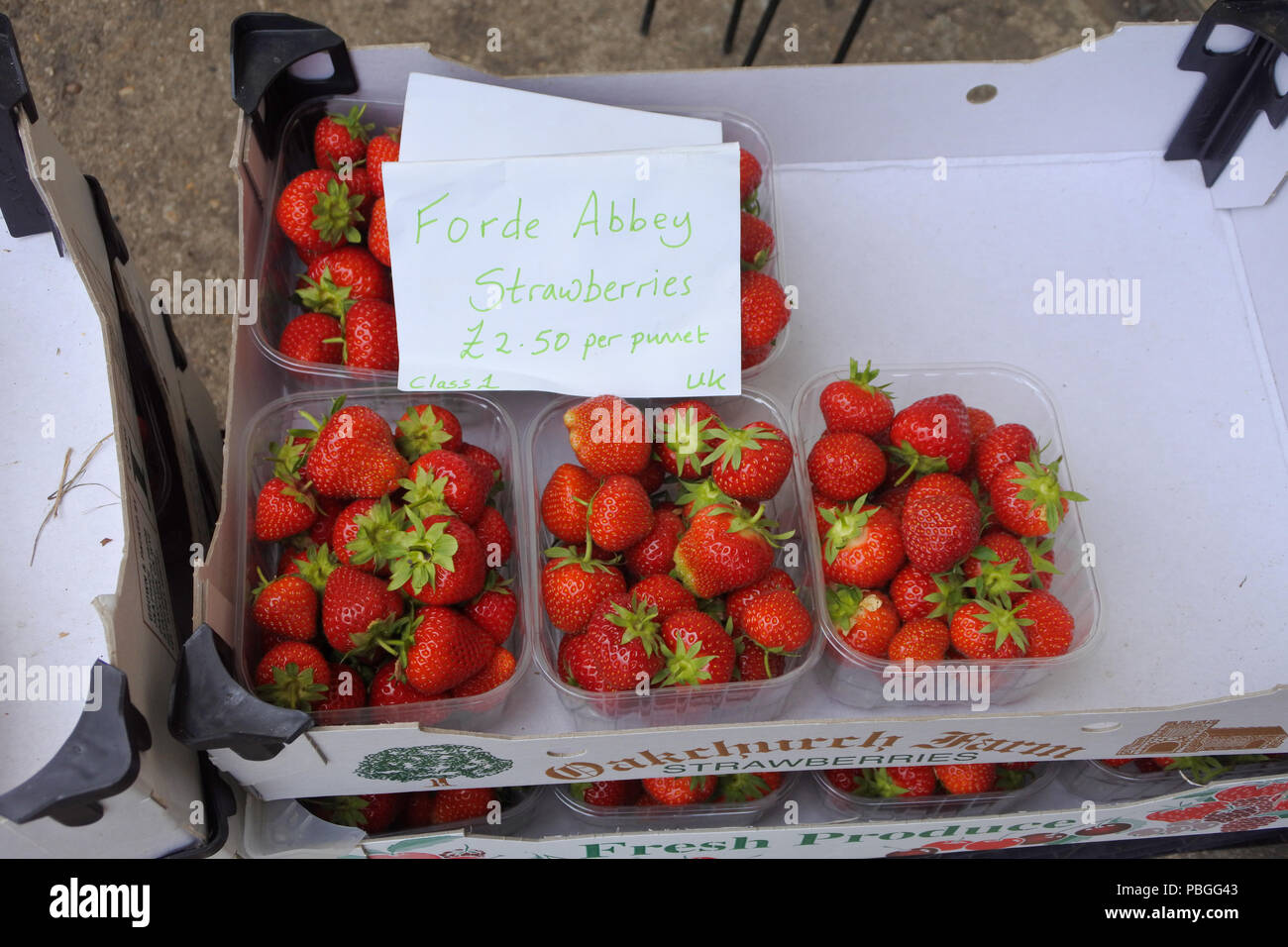 Strawberry overhead hires stock photography and images Alamy