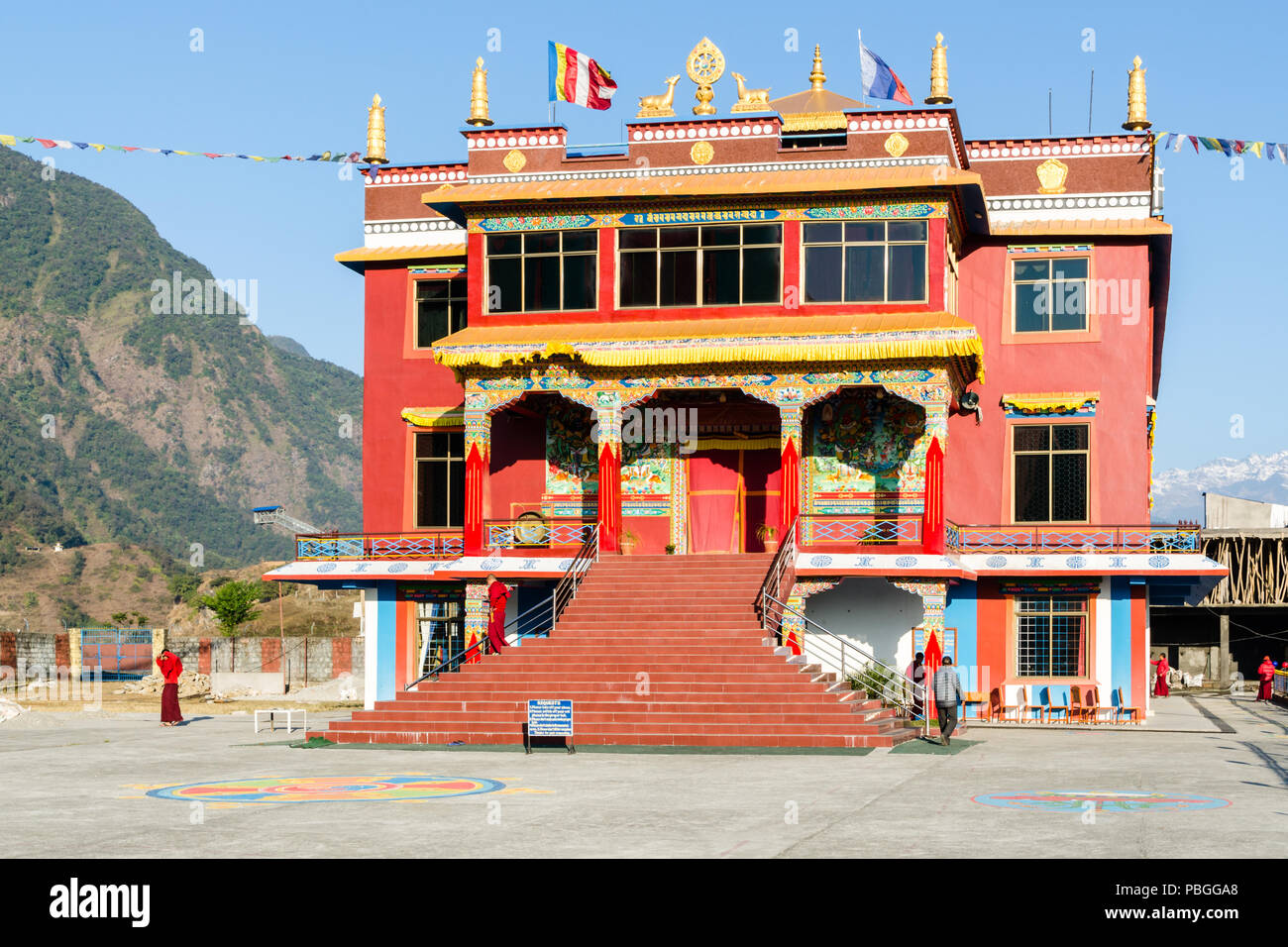 Pema Ts’al Sakya Monastic Institute, Pokhara, Nepal Stock Photo - Alamy