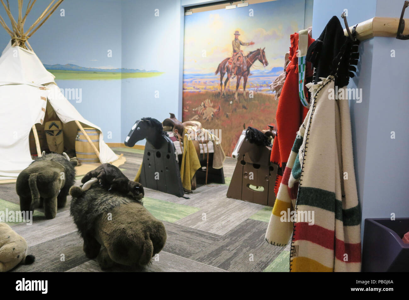 C.M. Russell Museum is in Great Falls, Montana, USA Stock Photo