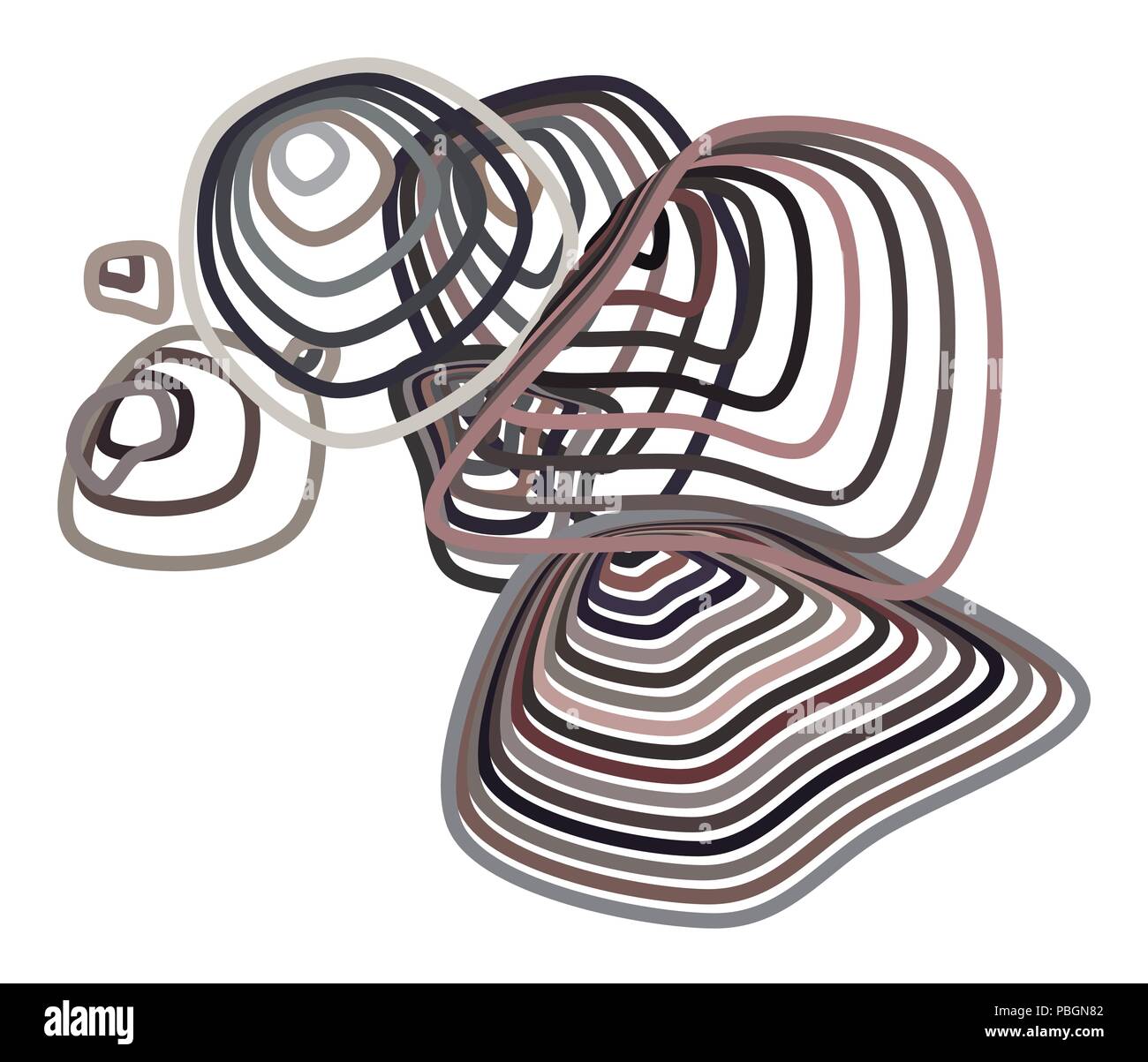 Geometric Conceptual background path lines pattern for design. Vector ...