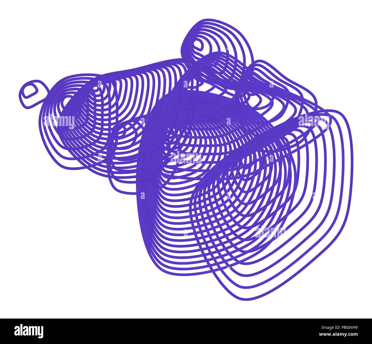 Color abstract path lines geometric pattern generative art background ...