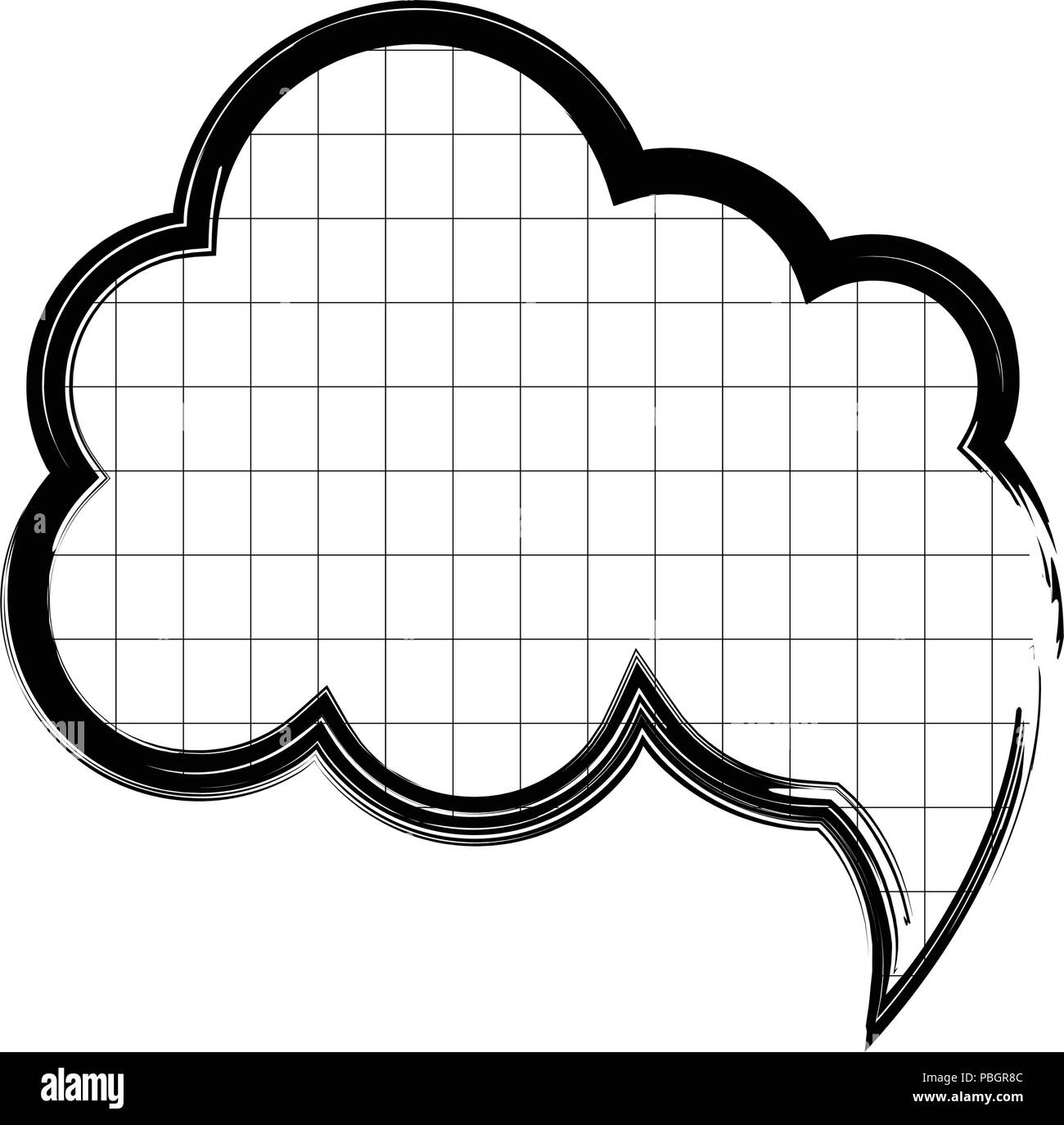 Sketch of a comic speech bubble Stock Vector Image & Art - Alamy