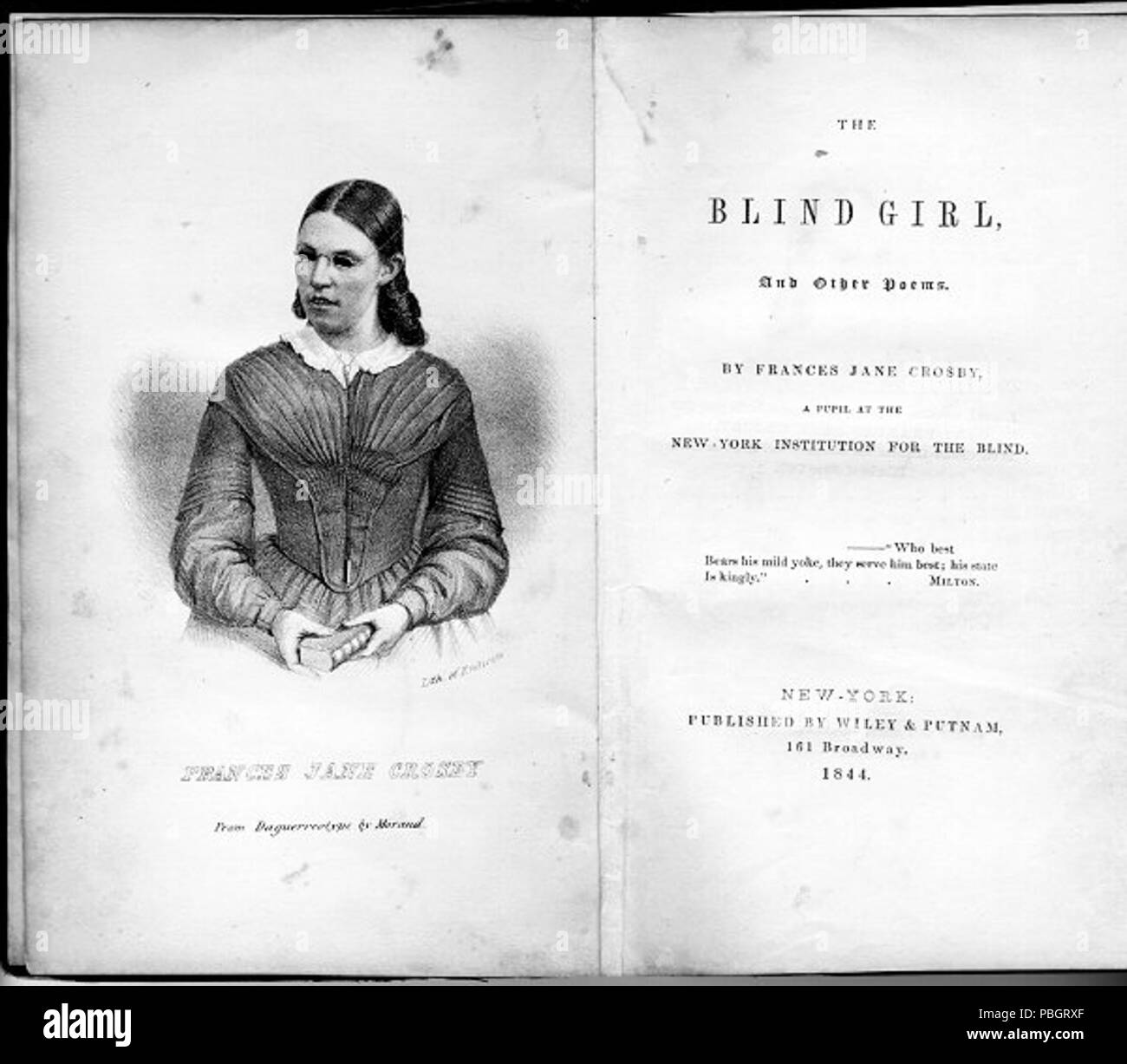1616 The Blind Girl frontspiece 1844 Stock Photo Alamy