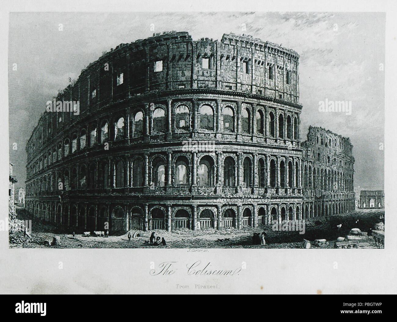 1624 The Coliseum - Byron George Gordon Lord - 1849 Stock Photo