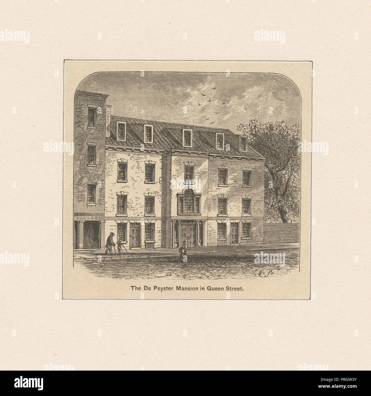 1627 The De Peyster mansion in Queen Street (NYPL b13512825420879