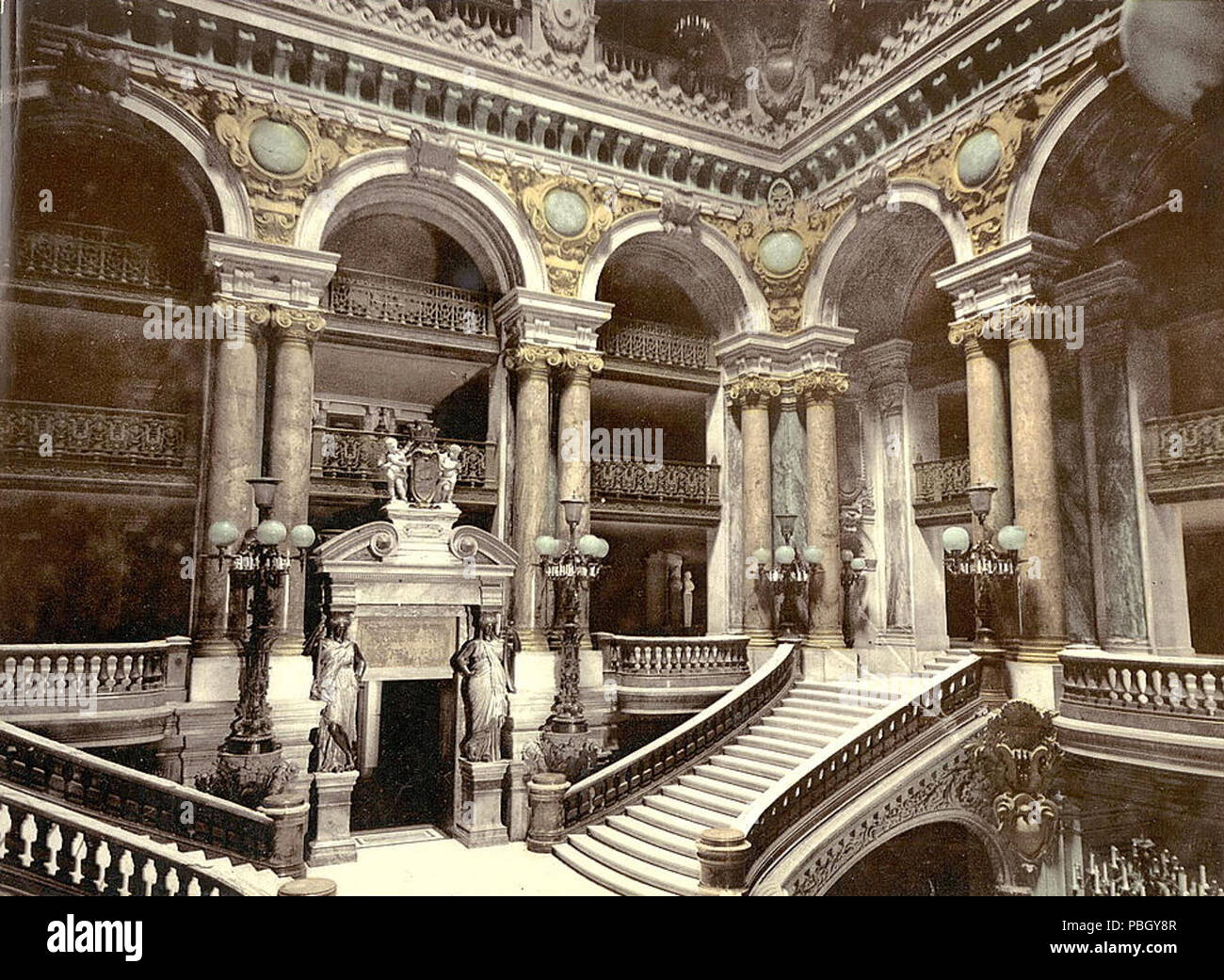 1651 The Library of Congress - (Opera House staircase, Paris, France) (LOC)