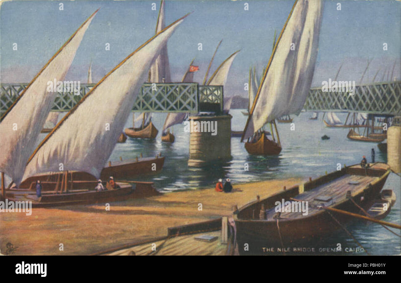 1660 The Nile Bridge Opened, Cairo. (NBY 419887 Stock Photo - Alamy