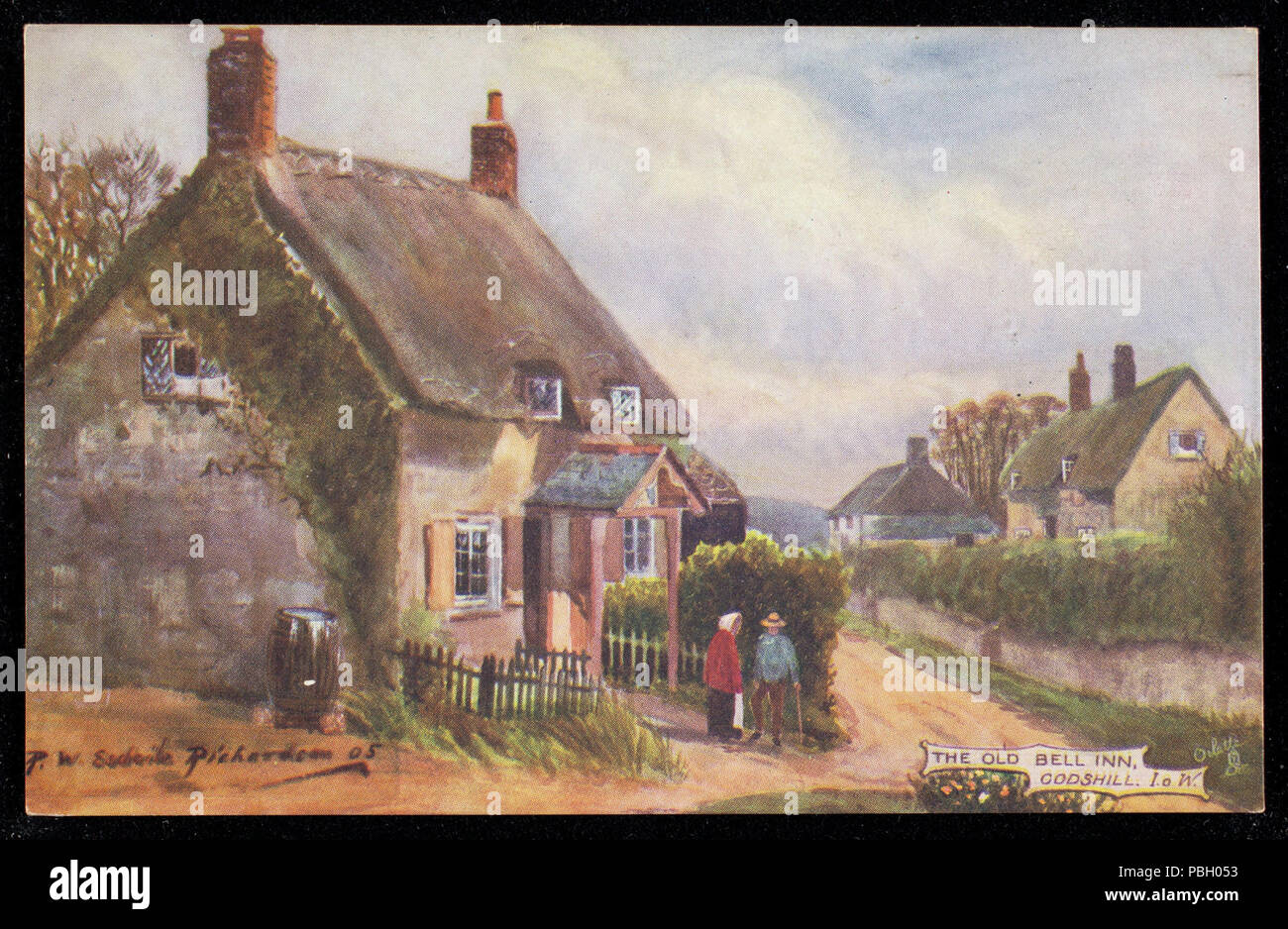 1661 The old Bell Inn, Godshill, I. o W. (NBY 438132) Stock Photo