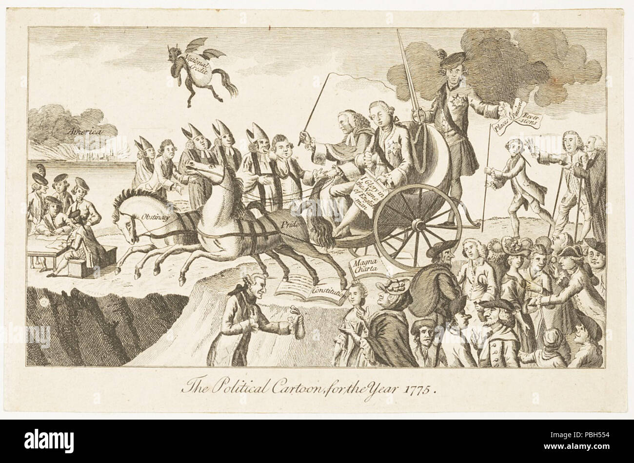 1685 The political cartoon for the year 1775 LCCN97514880
