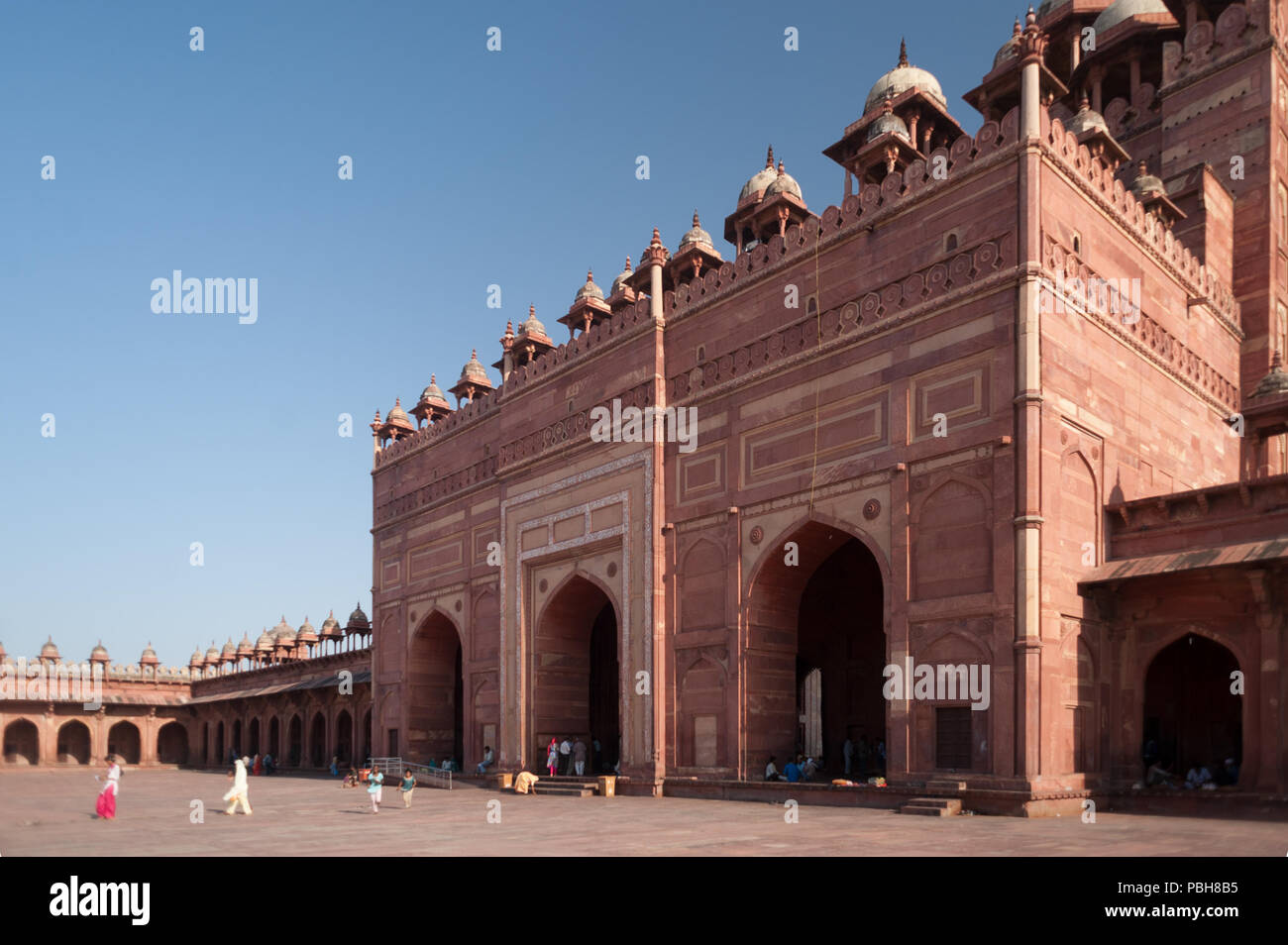 Old town of Fatehpur Sikri. Agra, Uttar Pradesh, India, Asia Stock Photo