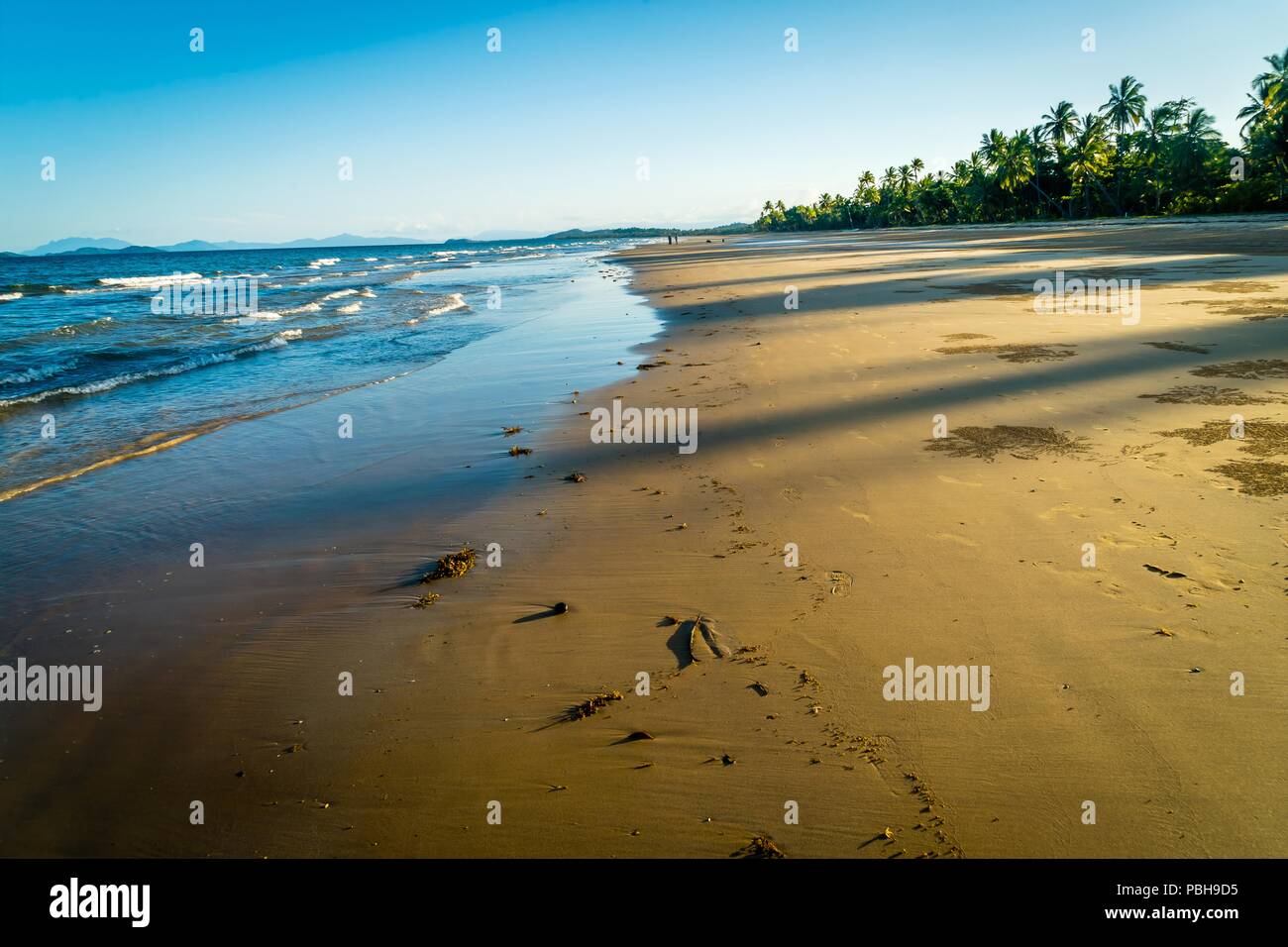 Paradisiac beach in Mission beach, Queensland, Australia Stock Photo