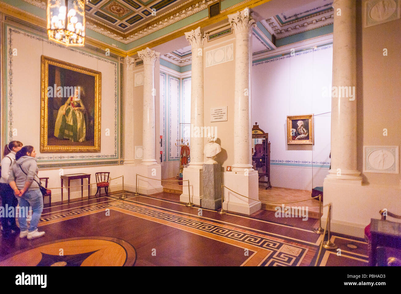 SAINT PETERSBURG, RUSSIA - FEB 24, 2015: One of the rooms of the State ...