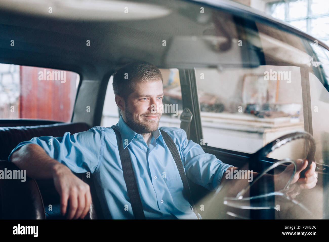 Old rich man car hi-res stock photography and images - Alamy
