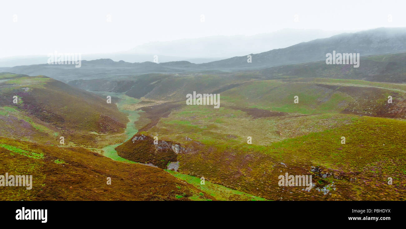 Typical landscape and scenery in the Highlands of Scotland Stock Photo