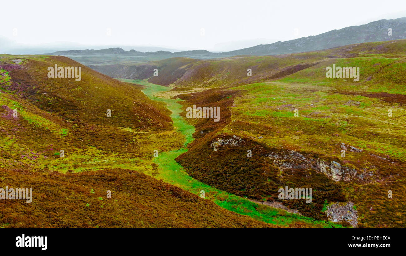 Typical landscape and scenery in the Highlands of Scotland Stock Photo