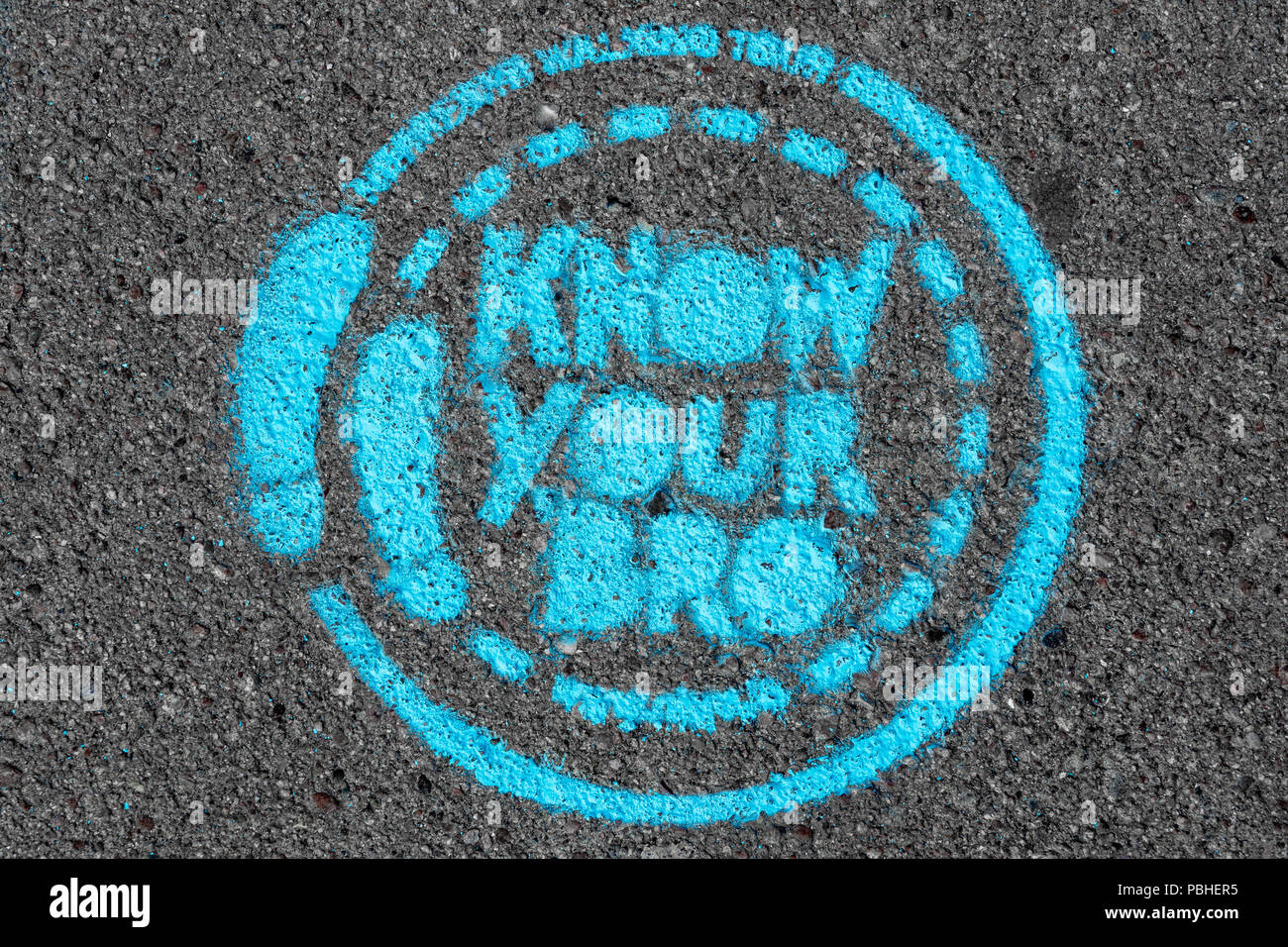 Know Your Bro - point of interest for digital walking route in Nørrebro, Copenhagen, made for 48 hours festival Stock Photo - Alamy