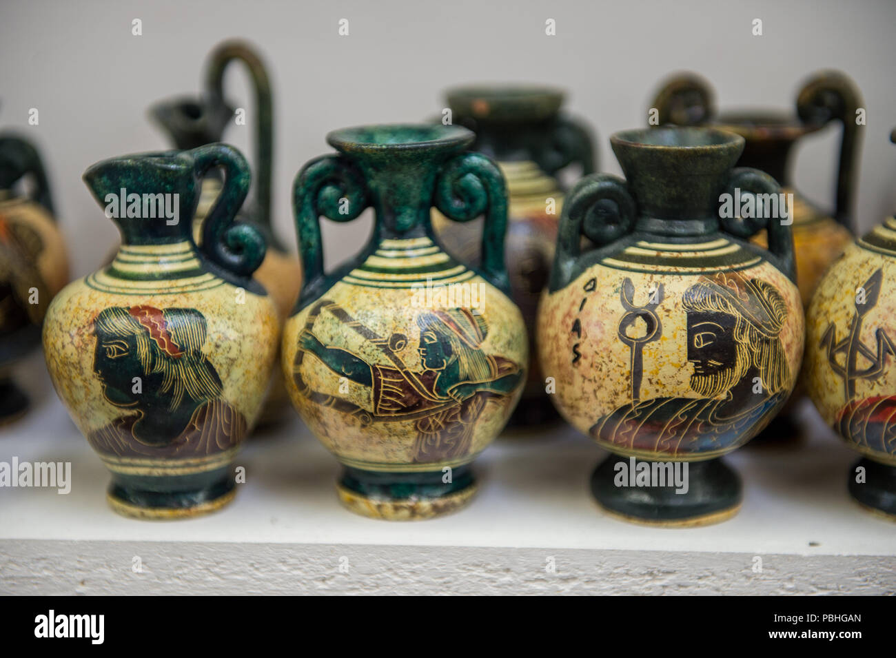 Kalambaka Greece Mar 20 2015 Greek Vases With The Traditional