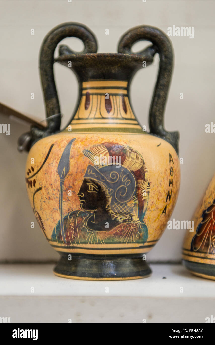 Kalambaka Greece Mar 20 2015 Greek Vases With The Traditional