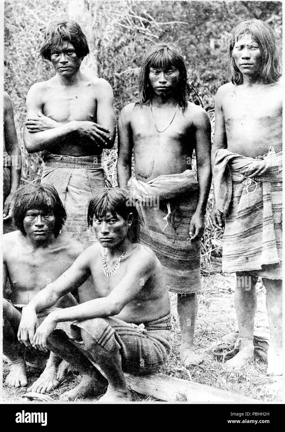 Group of head hunters of the upper Amazon, in Brazi 1890-1923