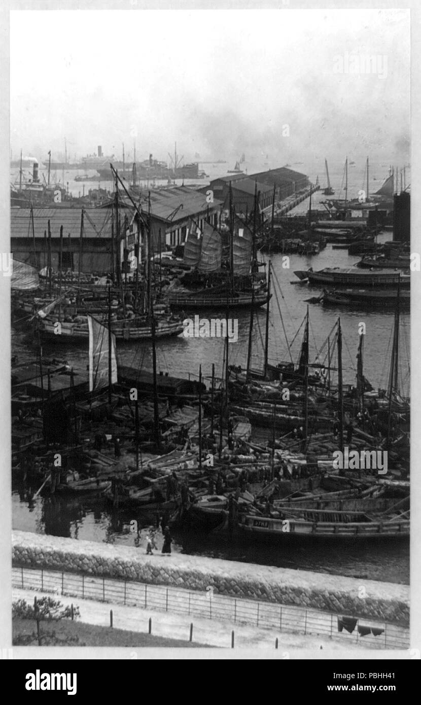 Harbor, Kobe, Japan 1890-1923 Stock Photo