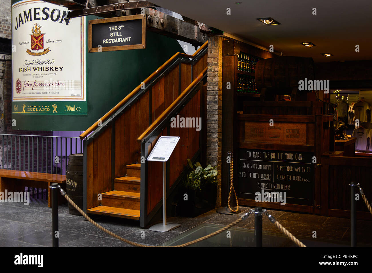 DUBLIN, IRELAND JULY 12, 2016 Old Jameson Distillery, Smithfield