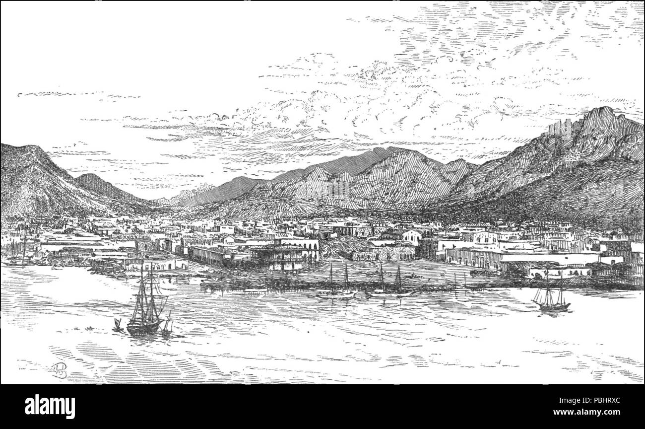1753 TLM D659 Town and harbour of Guaymas Stock Photo