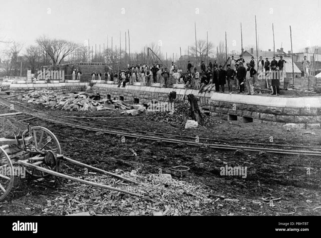 1757 Toronto Armouries under construction Stock Photo