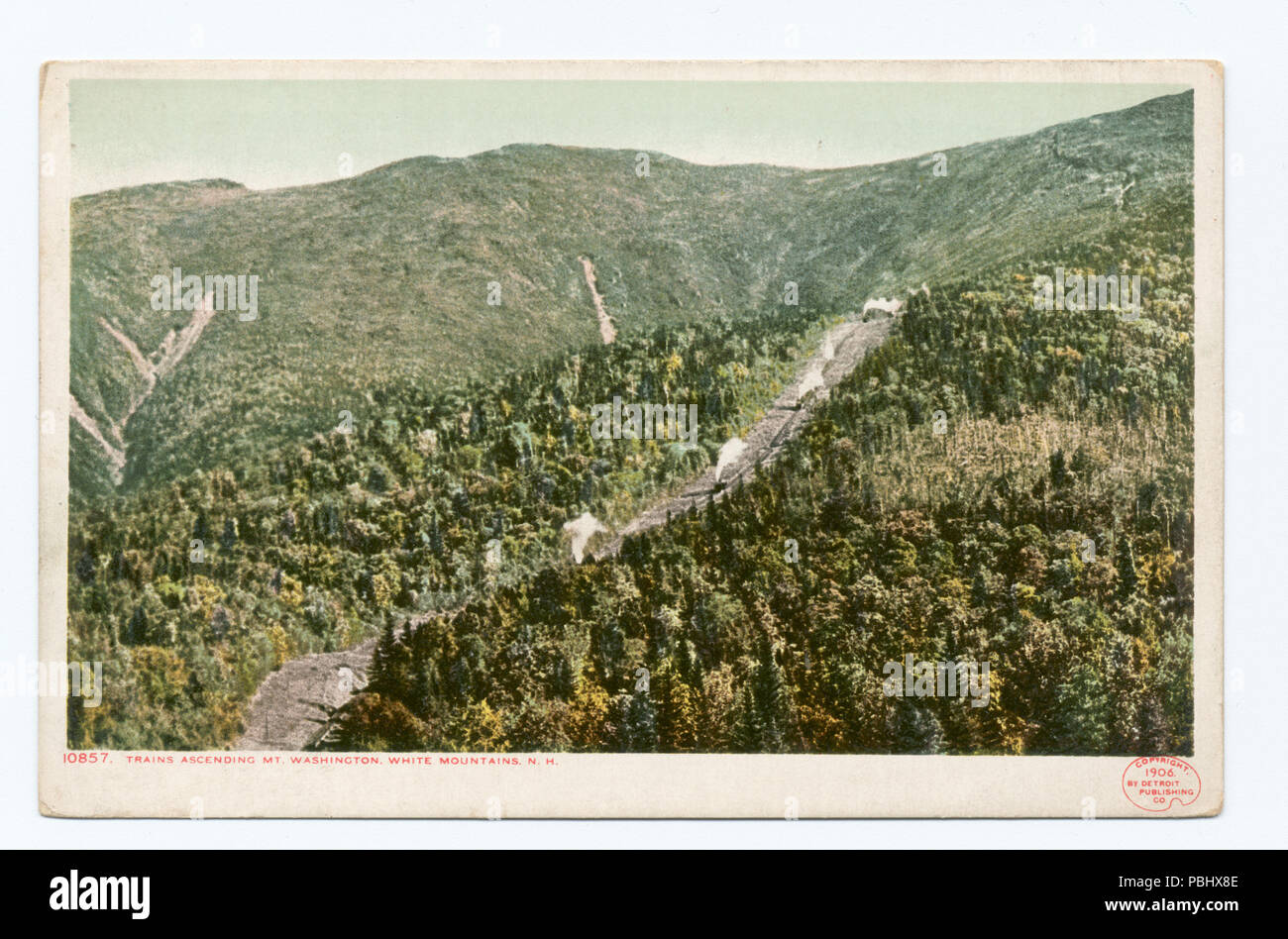 1770 Trains Ascending Mt. Washington, White Mountains, N. H (NYPL ...
