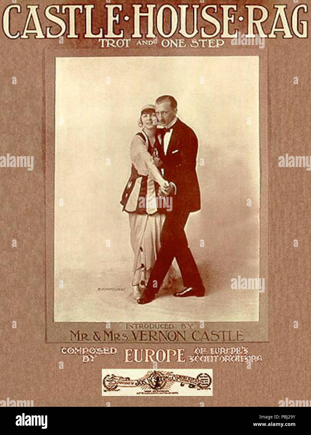 1803 Vernon Castle and Irene Castle Castle House Rag Stock Photo Alamy