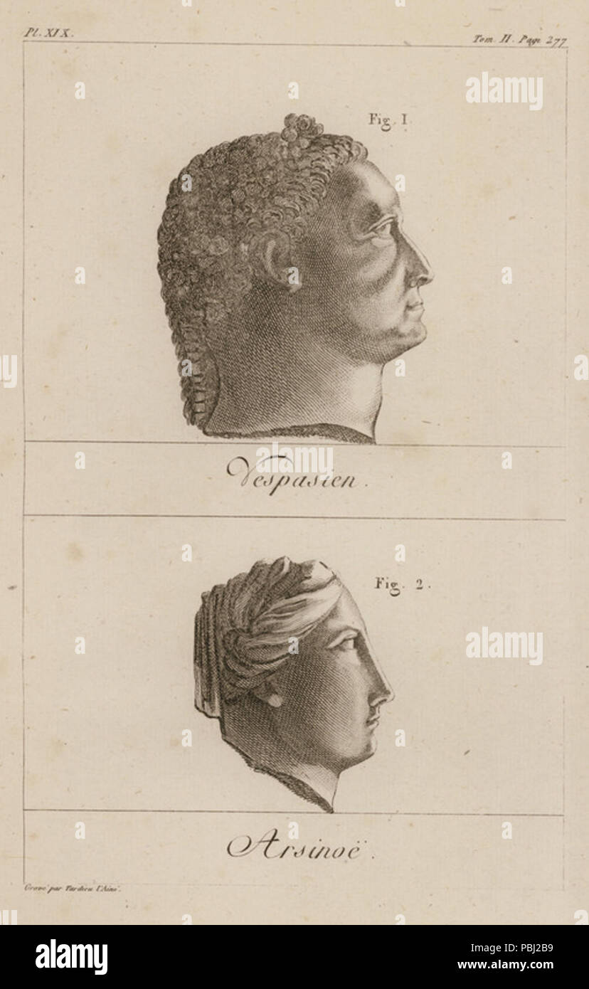 1803 Vespasien Arsinoë - Sonnini De Manoncourt Charles Nicolas Sigisbert - 1799 Stock Photo