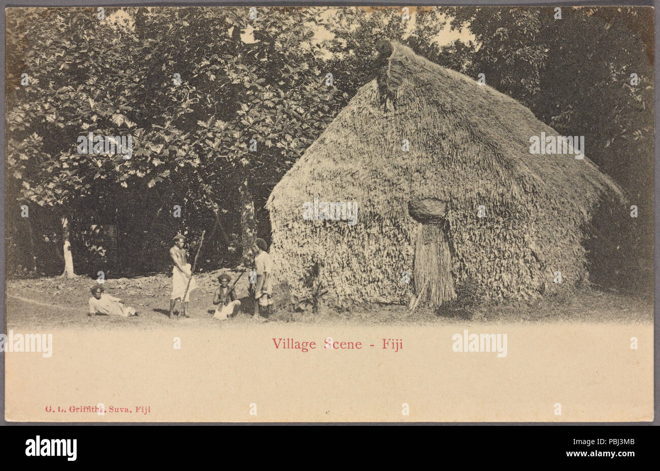 Fiji village scene hi-res stock photography and images - Alamy